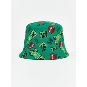 LCW ACCESSORIES Yeşil Minecraft Baskılı Erkek Çocuk Bucket Şapka
