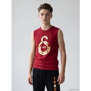 LCW Kids Kırmızı Galatasaray Baskılı Erkek Çocuk Atlet
