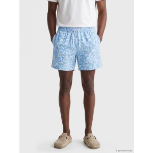 LCW SWIMWEAR Mavi Kısa Boy Desenli Erkek Deniz Şortu