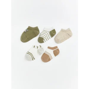 LCW baby Yeşil Erkek Bebek Patik Çorap 5li