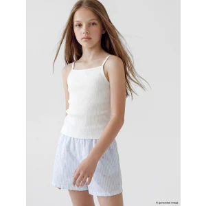 LCW Kids Beyaz İp Askılı Kız Çocuk Atlet 5li