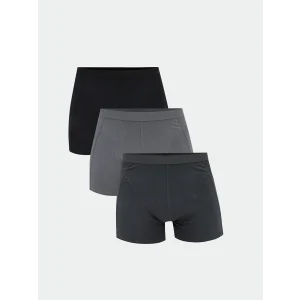 LC WAIKIKI Gri Standart Kalıp Pamuklu Esnek Erkek Boxer 3lü