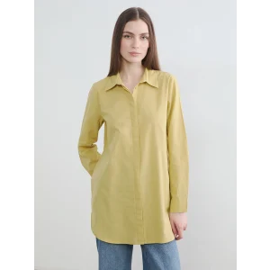 LCW Modest Yeşil Dokulu Kadın Gömlek Tunik