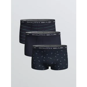 LC WAIKIKI Lacivert Standart Kalıp Pamuklu Esnek Erkek Boxer 3lü