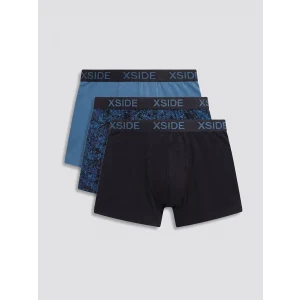 LC WAIKIKI Siyah Pamuklu Kumaş Erkek Boxer 3lü