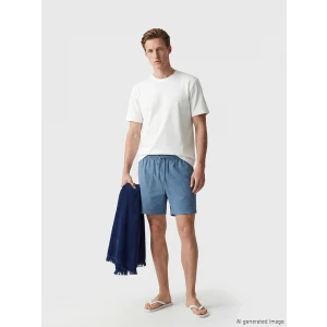 LCW SWIMWEAR Mavi Kısa Boy Erkek Deniz Şortu