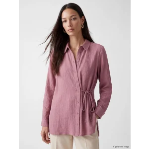 LCW EVERYDAY Pembe Dokulu Kadın Gömlek Tunik