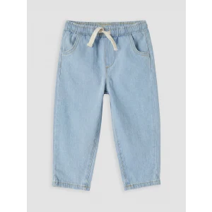 LCW baby Mavi Beli Lastikli Erkek Bebek Pantolon