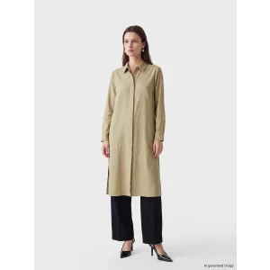 LCW Modest Yeşil Kadın Gömlek Tunik