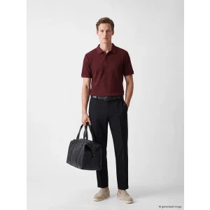SOUTHBLUE Siyah Regular Fit Keten Görünümlü Erkek Pantolon