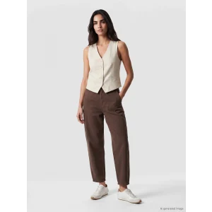 LCW Jeans Kahverengi Balloon Fit Kadın Jean Pantolon