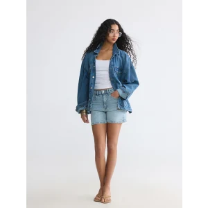 XSIDE Mavi Regular Fit Kadın Jean Şort