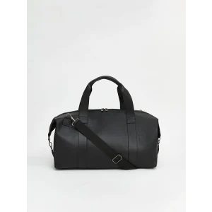 LCW ACCESSORIES Siyah Deri Görünümlü Erkek Seyahat Çantası