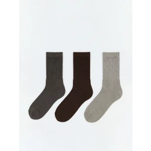 LCW ACCESSORIES Kahverengi Erkek Bambu Soket Çorap 3lü