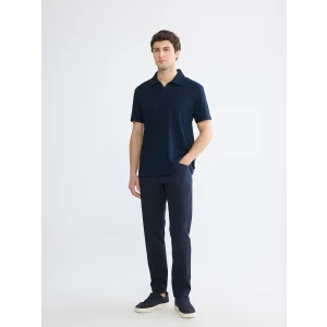 LCWAIKIKI Classic Lacivert Dar Kalıp Gabardin Erkek Chino Pantolon