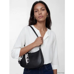 LCW ACCESSORIES Siyah Fular Aksesuarlı Kadın Omuz Çantası