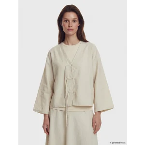 LCW Modest Ekru V Yaka Kadın Kimono