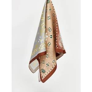 LCW ACCESSORIES Kahverengi Desenli Kadın Bandana