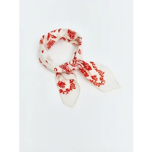 LCW ACCESSORIES Kırmızı Desenli Kadın Fular