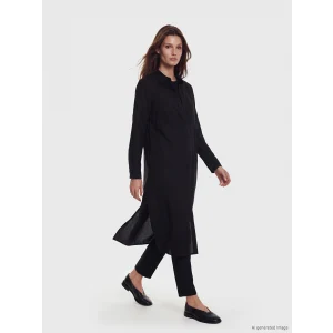 LCW Modest Siyah Kadın Gömlek Tunik