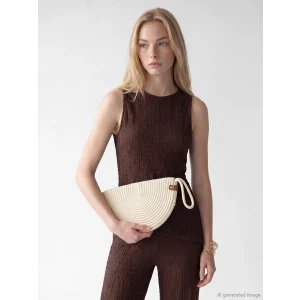 LCW ACCESSORIES Beyaz Hasır Kadın Omuz Çantası