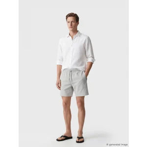 LCW SWIMWEAR Gri Kısa Boy Erkek Deniz Şortu