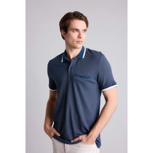Defacto G7063AXNV241 Lacivert Regular Fıt Polo Yaka Kısa Kollu Polo Tişört