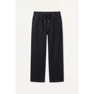 Defacto H8355AXNM36 DENIM Wide Leg Elastik Bağcıklı Bel Yıkanmış Efektli Jean Pantolon