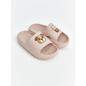 LCW STEPS Pembe Ayıcık Figürlü Kız Çocuk Terlik