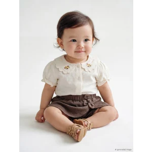 LCW baby Ekru Nakışlı Kız Bebek Takım