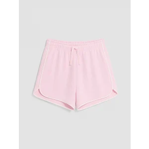 LCW Kids Pembe Beli Lastikli Kız Çocuk Soft Touch Şort