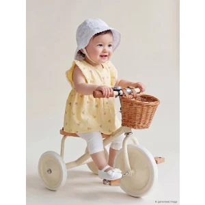 LCW baby Sarı Çiçek Desenli Kız Bebek Takım