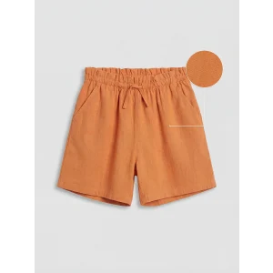 LCW Kids Turuncu Basic Kız Çocuk Şort