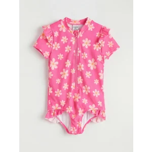 LCW Kids Pembe Çiçekli Kız Çocuk Mayo