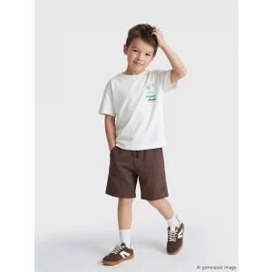 LCW Kids Kahverengi Regular Fit Erkek Çocuk Şort