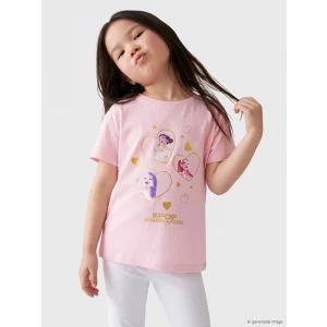 LCW Kids Pembe K-pop Demon Hunters Baskılı Kız Çocuk Tişört