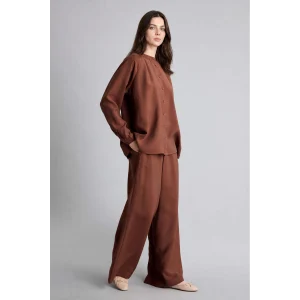 Defacto H8783AXBN317 Kahve Wıde Leg Modal Kahverengi Pantolon
