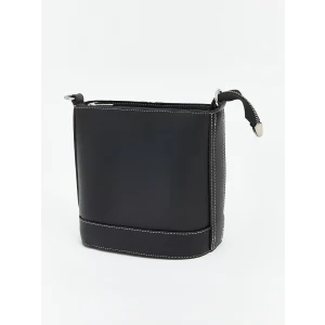 LCW ACCESSORIES Siyah Deri Görünümlü Kadın Omuz Çantası