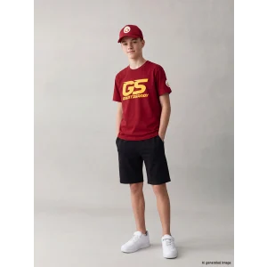 LCW Kids Siyah Beli Lastikli Erkek Çocuk Şort