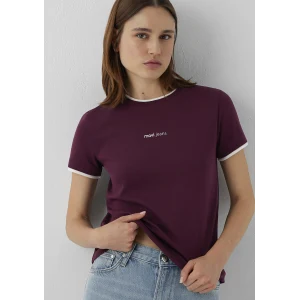 Mavi 1614200-87830 Mavi Logo Baskılı Bordo Tişört
