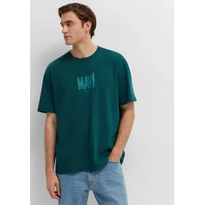 Mavi 0613570-90366 Mavi Logo Baskılı Yeşil Tişört