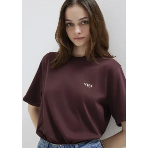 Mavi 1613804-70223 Mavi Jeans Baskılı Bordo Tişört