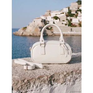 LCW ACCESSORIES Beyaz Deri Görünümlü Kız Çocuk Omuz Çantası