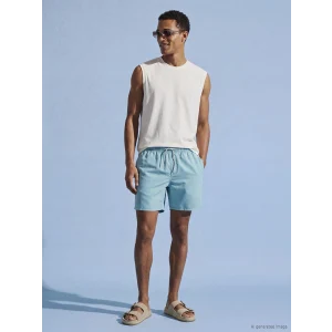 LCW SWIMWEAR Mavi Diz Hizası Boy Erkek Deniz Şortu
