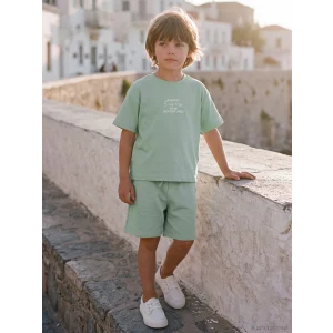 LCW Kids Yeşil Baskılı Erkek Çocuk Takım
