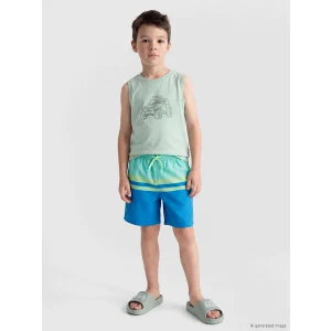 LCW Kids Yeşil Hızlı Kuruyan Erkek Çocuk Deniz Şortu