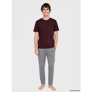 LC WAIKIKI Mürdüm Regular Fit Erkek Pijama Takım
