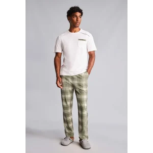 Defacto H8717AXWT34 Beyaz %100 Pamuk New Regular Fıt Kısa Kollu 2li Pijama Takımı