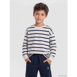 LCW Kids Lacivert Erkek Çocuk Uzun Kollu Tişört
