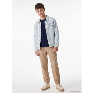 LCW Kids Bej Erkek Çocuk Gabardin Jogger Pantolon